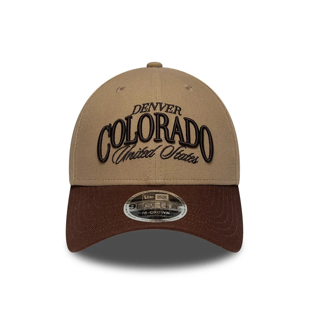 new era cappello 9FORTY M-Crown  Colorado Beige & Brown Adjustable
