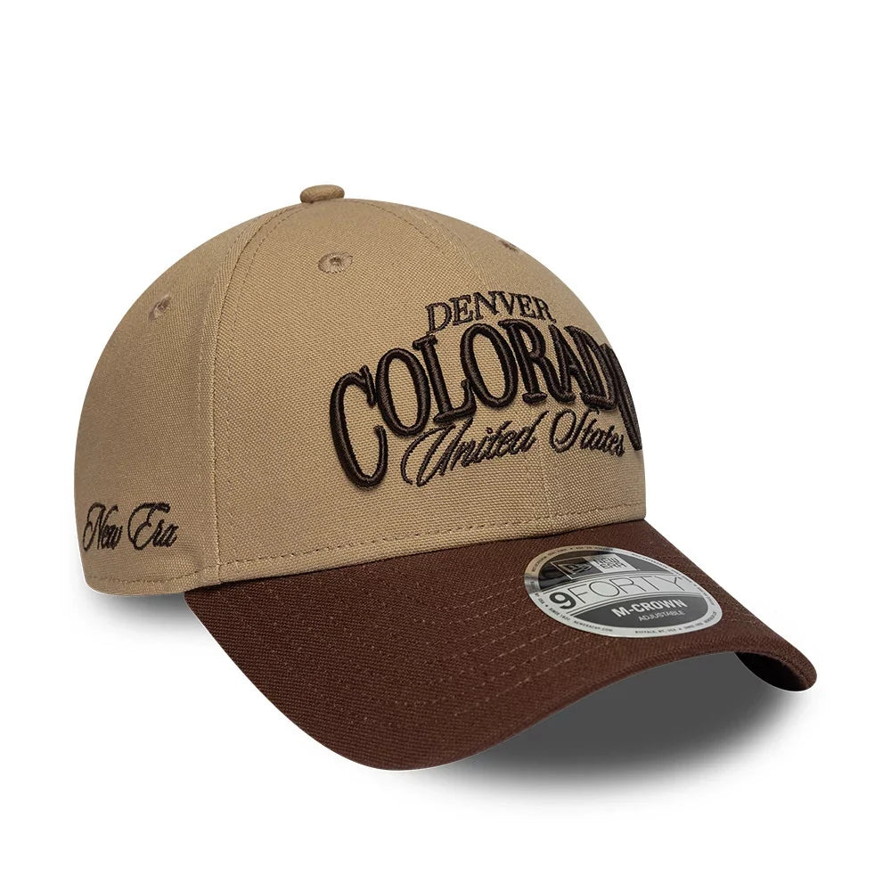 new era cappello 9FORTY M-Crown  Colorado Beige & Brown Adjustable