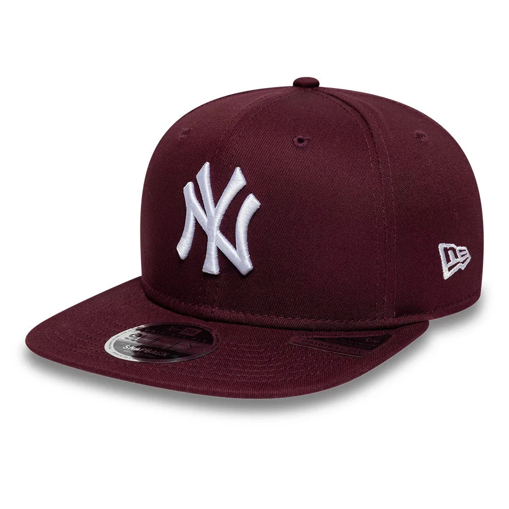 New Era Cappello 9FIFTY New York Yankees MLB League Essential Purple Original Fit Snapback Adjustable