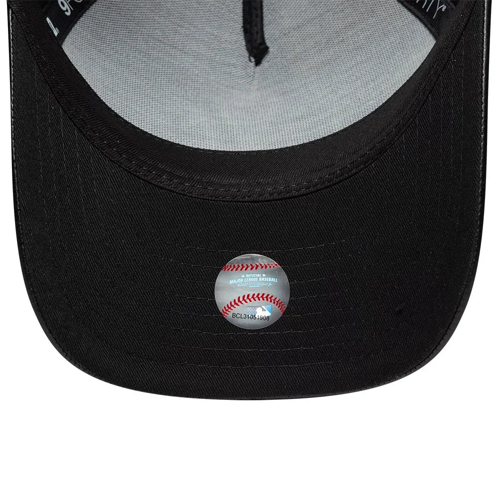 NEW ERA CAPPELLO 9FORTY M-Crown A-Frame NEW YORK Yankees Womens MLB Fabric Mix Black Adjustable