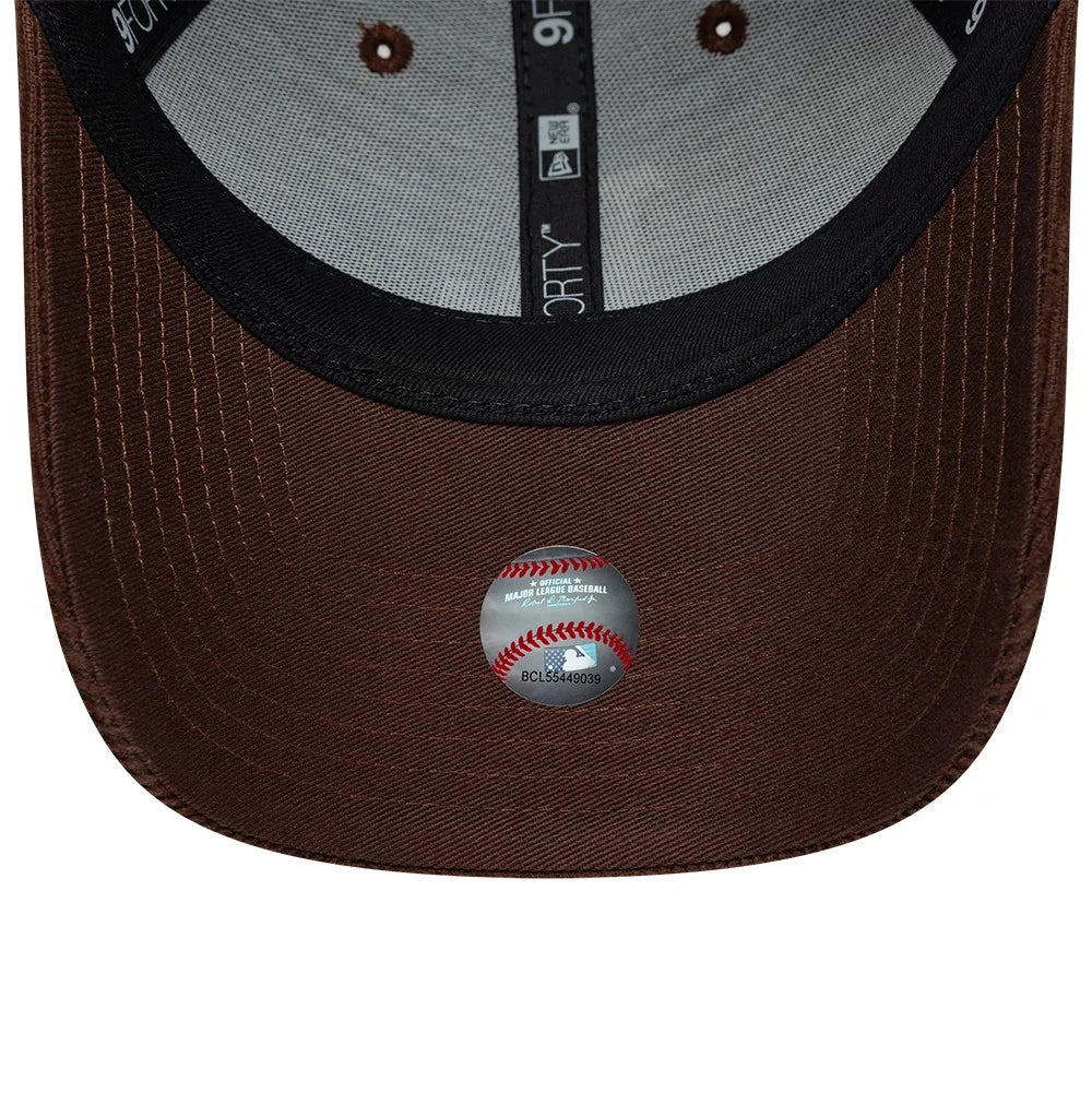 new era cappello 9FORTY LA Dodgers MLB Cord Brown Adjustable