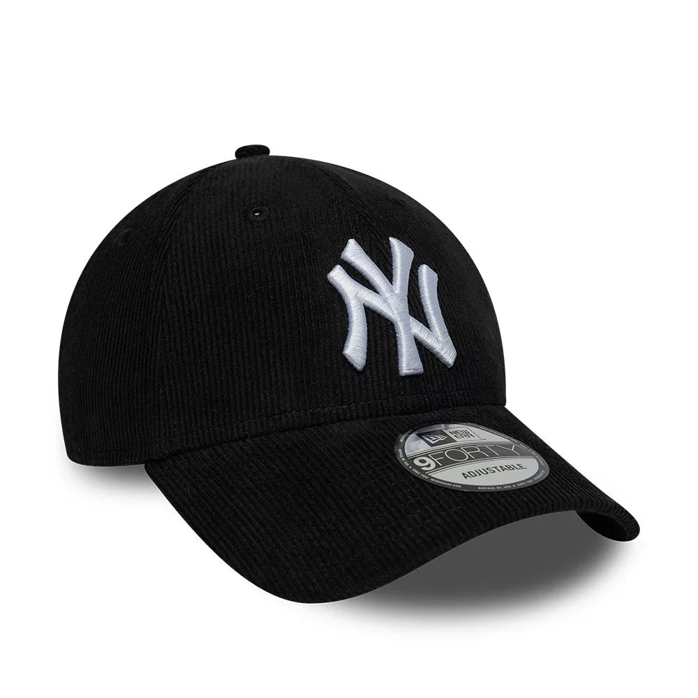 New Era Cappello 9Forty New York Yankees MLB Cord Black Adjustable