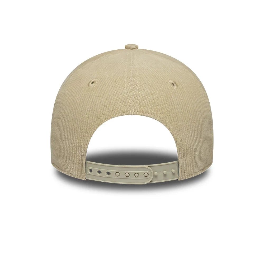 new era cappello 9FORTY E-Frame New York Yankees MLB Cord Light Beige Adjustable