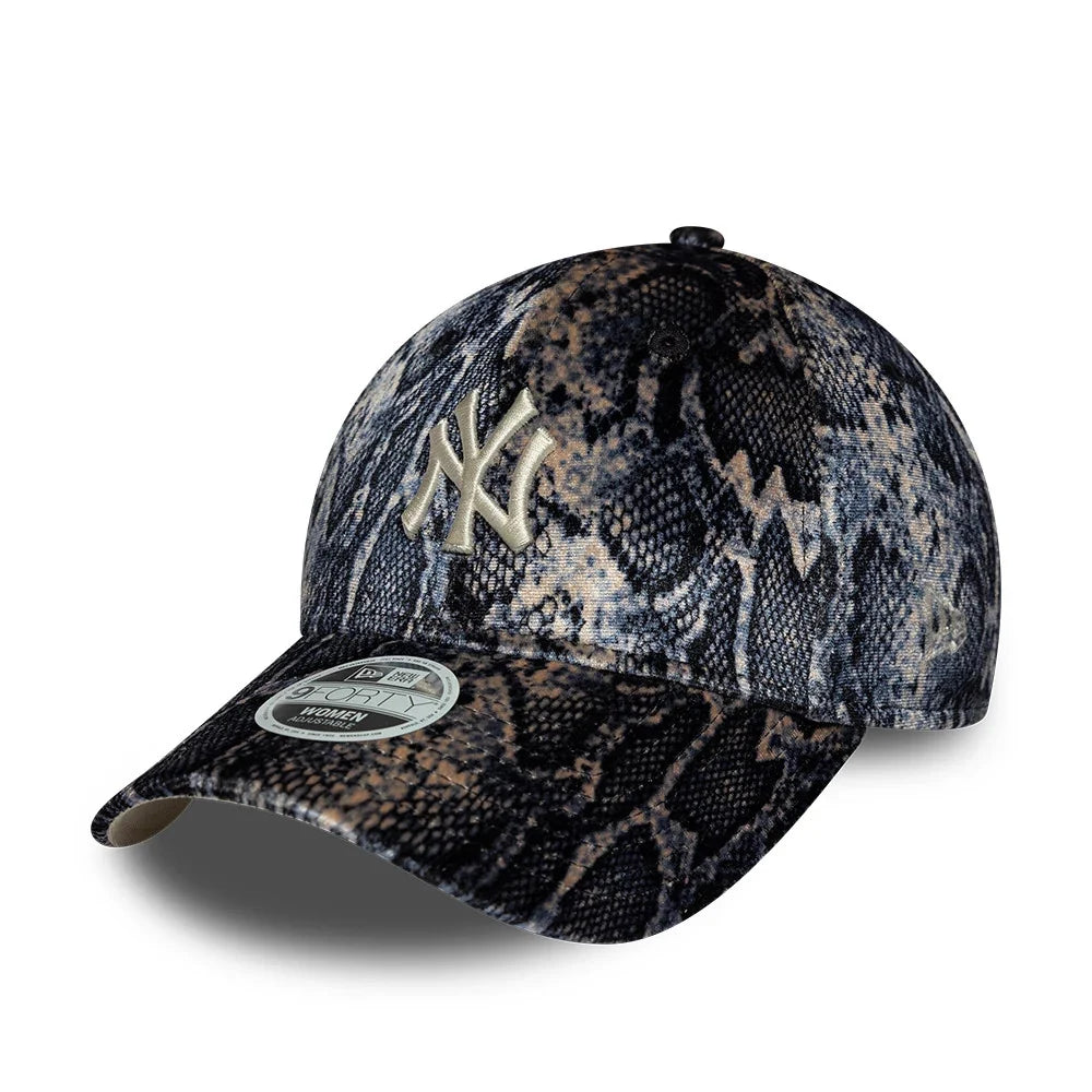 New Era CAPPELLO 9FORTY New York Yankees Women’s MLB Snake Print Black Adjustable