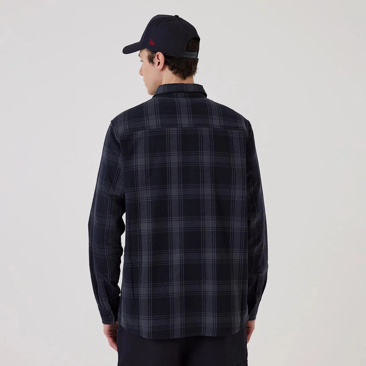 New Era Long Sleeve Shirt New York Yankees MLB Plaid Navy