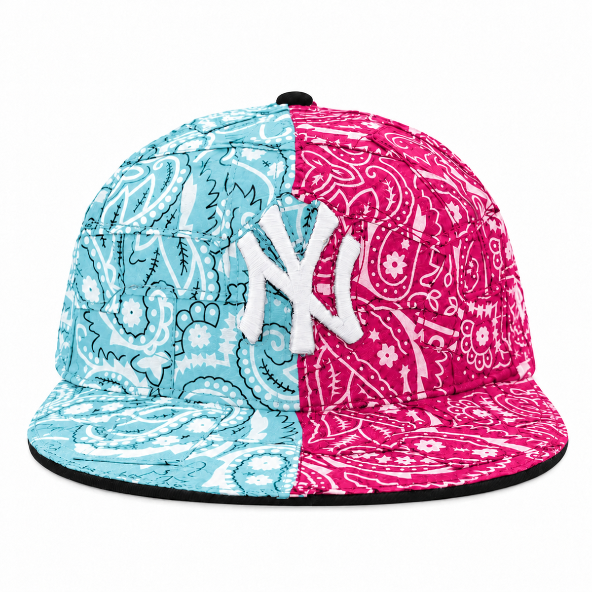 CAP CUSTOM NEW ERA 59FIFTY BANDANA WRAP 2WAY CIANO & MAGENTA