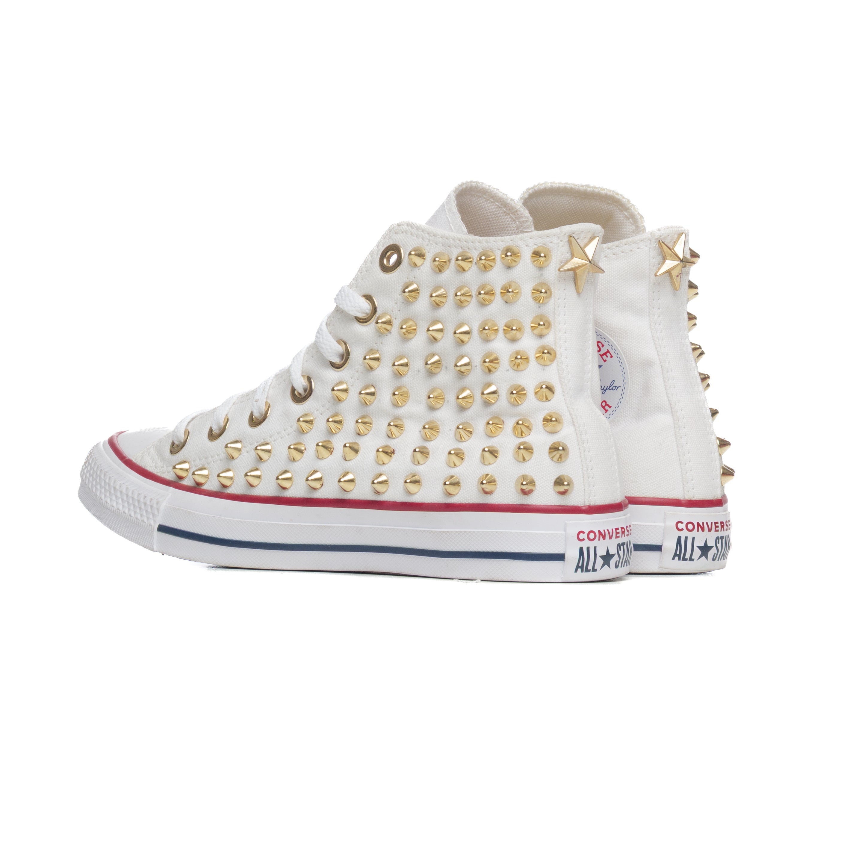 Converse Hi White Gold Toe