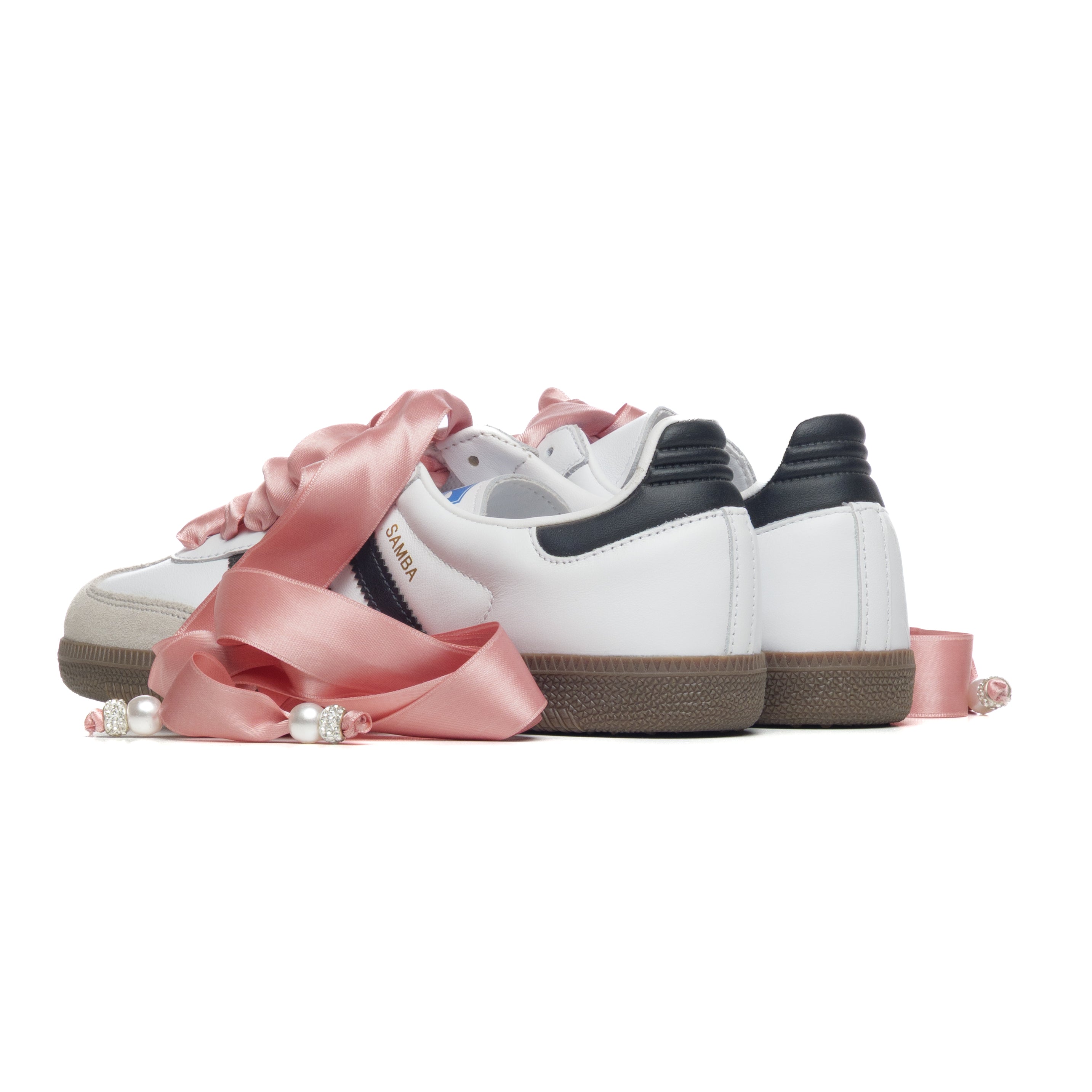 ADIDAS SAMBA LACETS LONGS ROSE