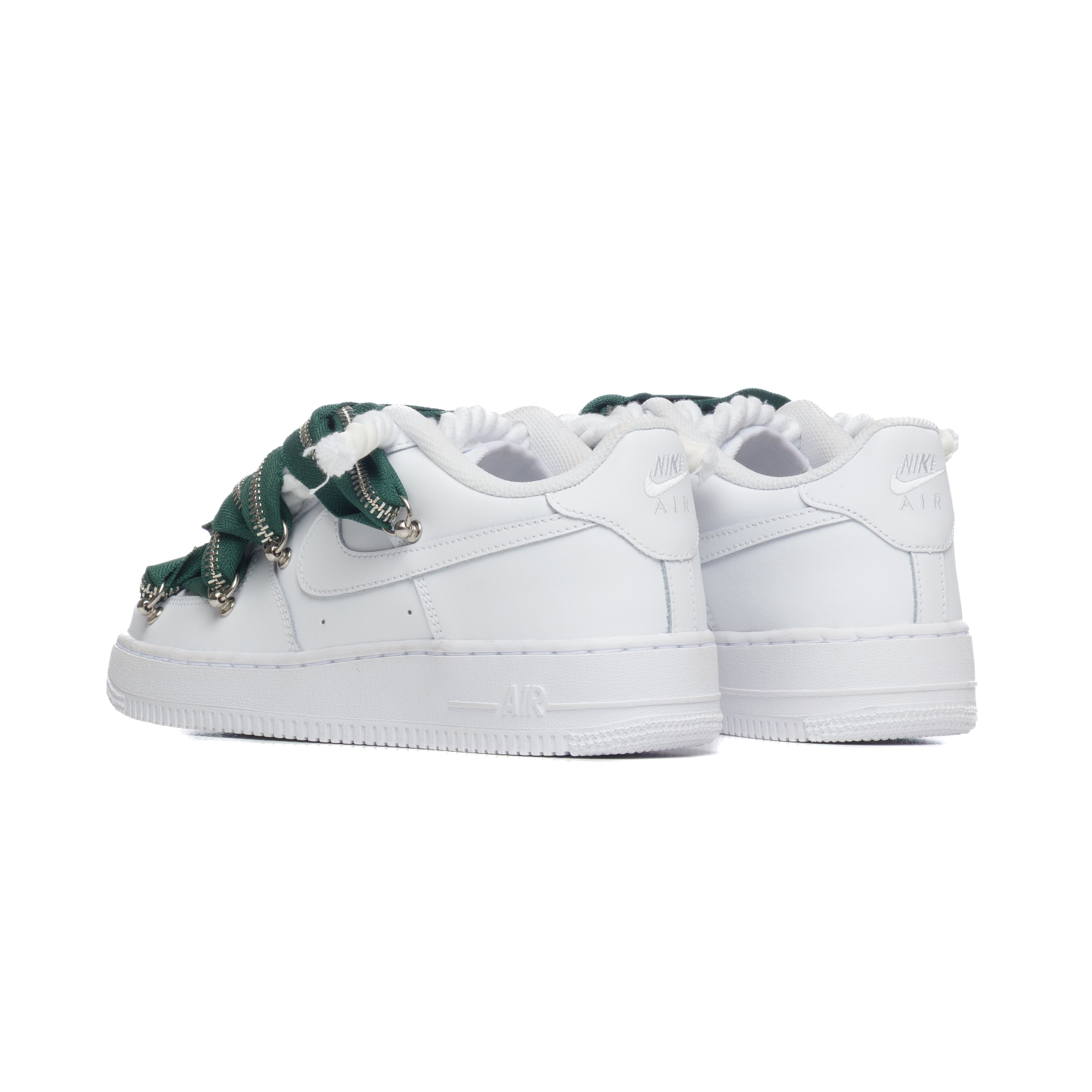 NIKE AIR FORCE ROPE LACES ZIP GREEN