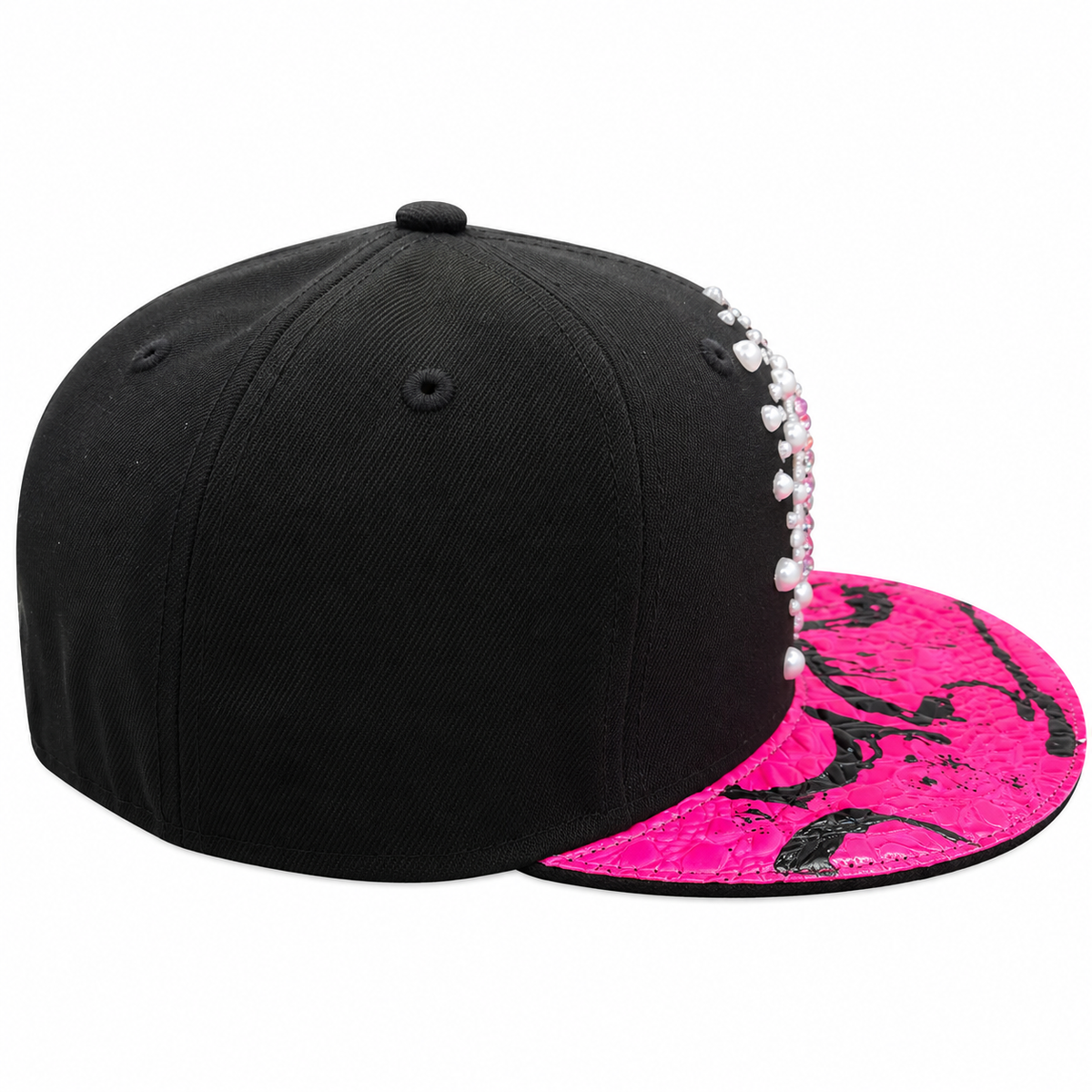 CAP CUSTOM NEW ERA 59FIFTY “NY MAGENTA COCO CRYSTAL”