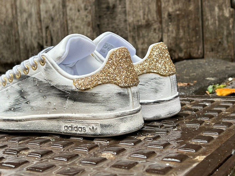 STAN SMITH GLITTER GOLD Snezed