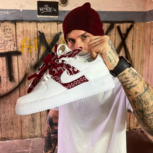 Air force 1 fashion red bandana