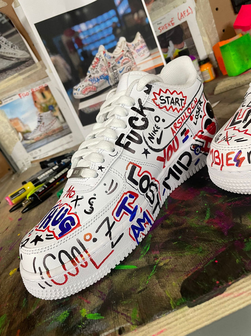 Air force 1 sharpie custom best sale