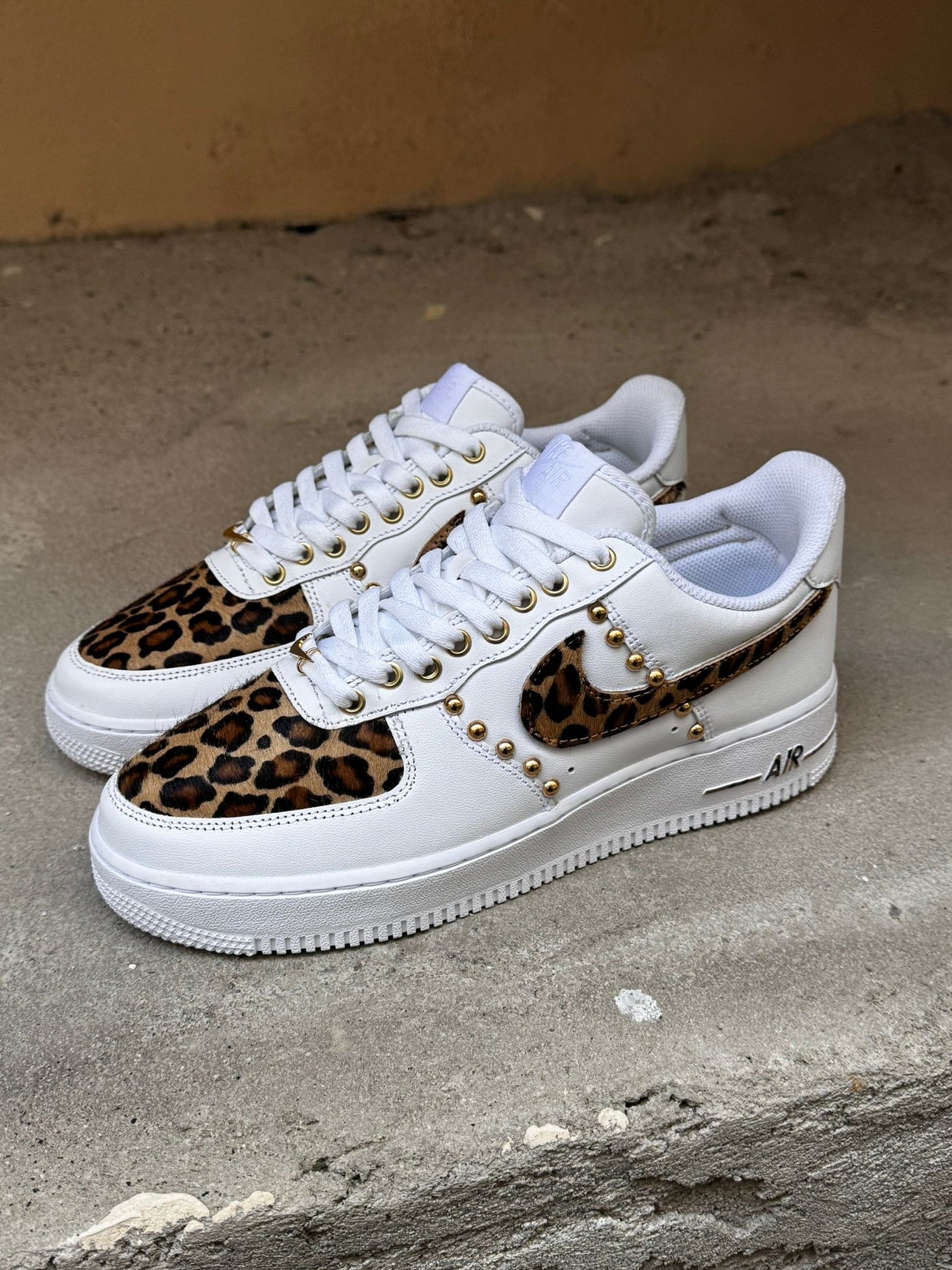 Cheetah print air fashion force ones