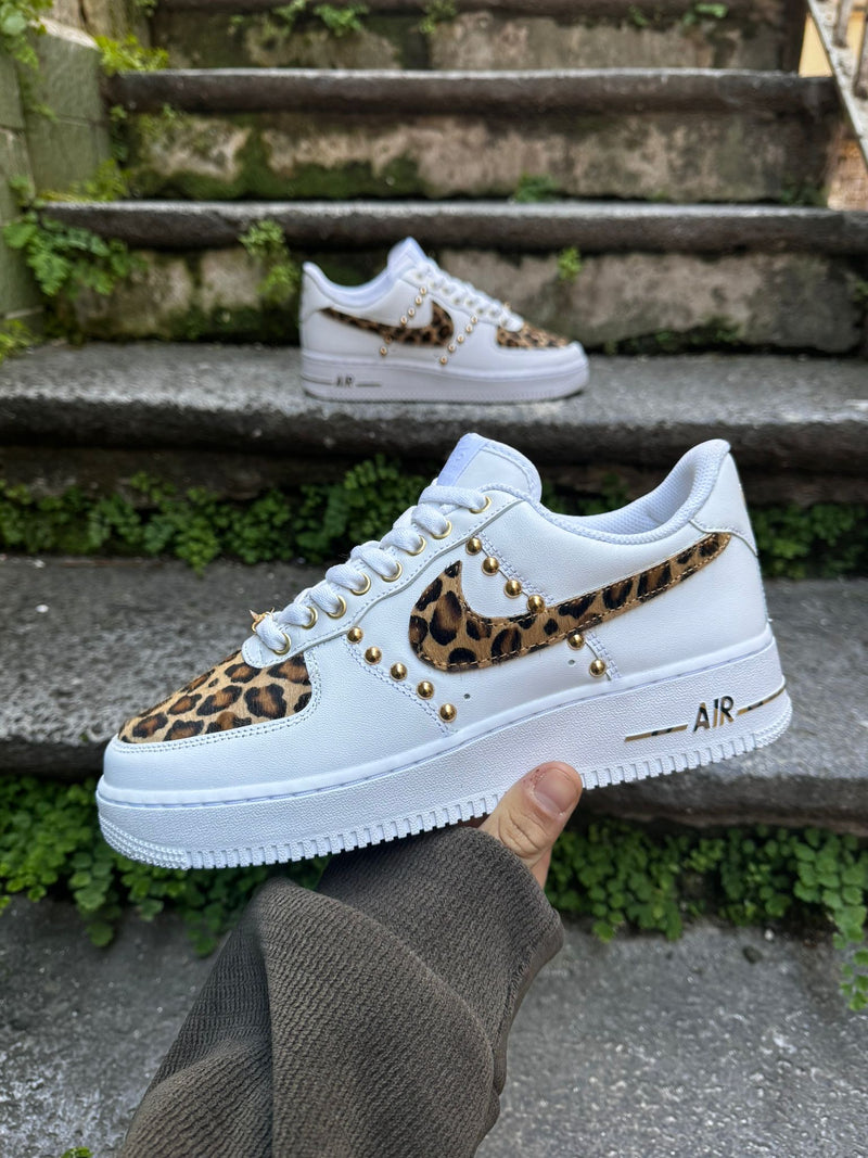 Leopard print nike air force hotsell