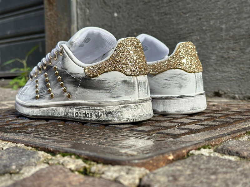 Stan Smith Point Glitter Gold Snezed