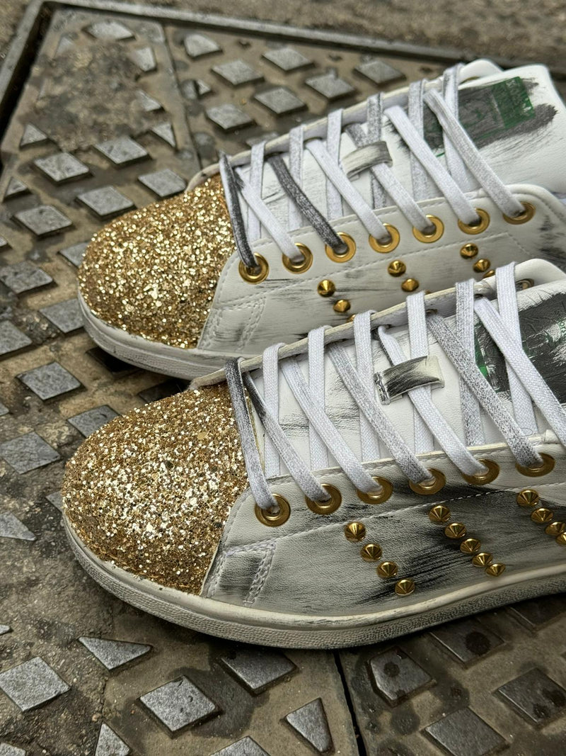 Stan Smith Total Glitter Oro Snezed