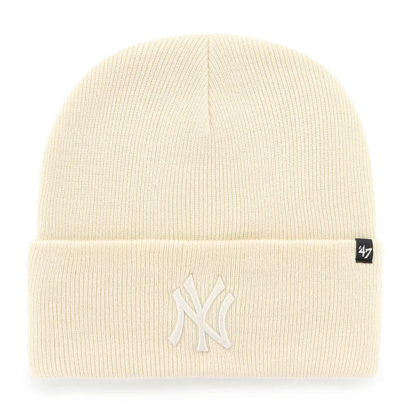 ’47 Brand CUFF KNIT New York Yankees MBL Haymaker Natural Beige