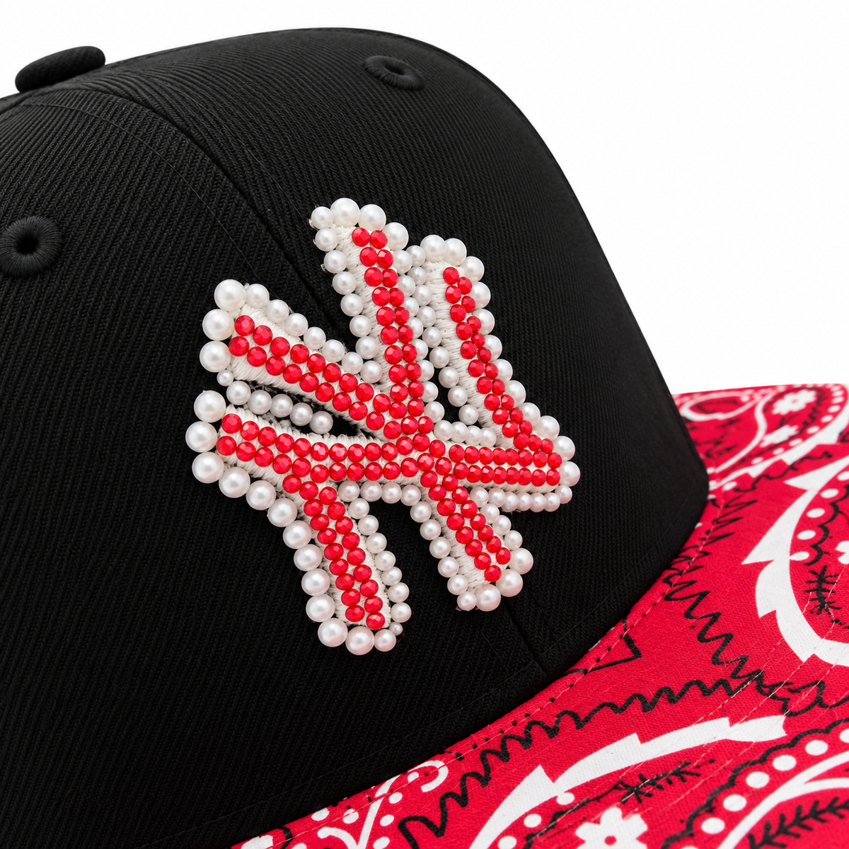 CAP CUSTOM NEW ERA 59FIFTY “NY RUBY BANDANA”