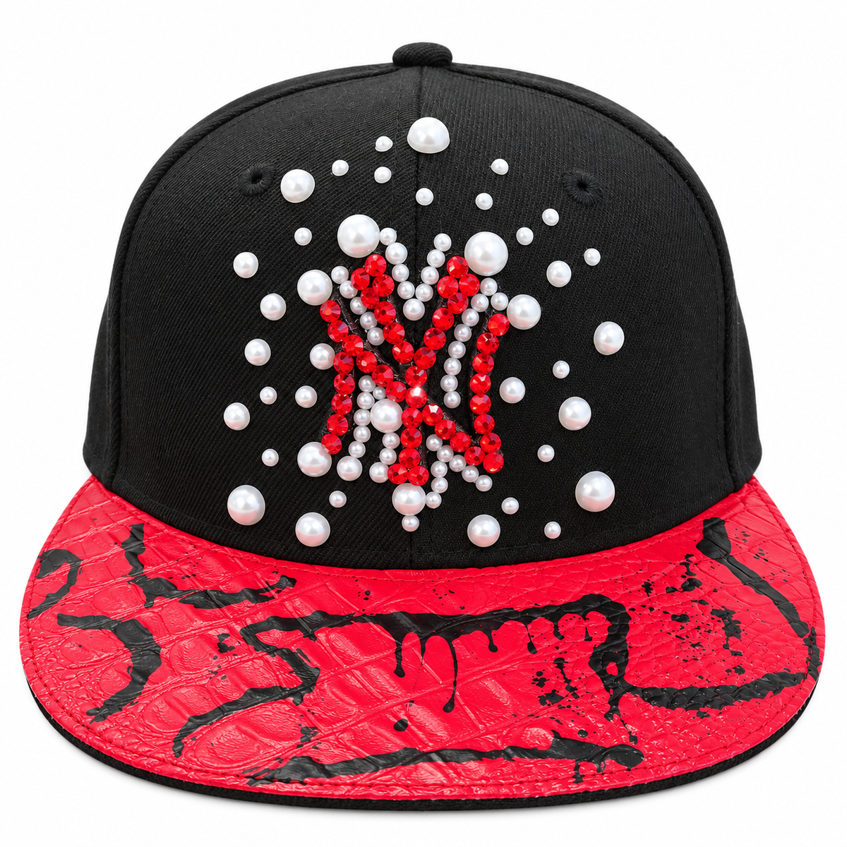CAP CUSTOM NEW ERA 59FIFTY “NY RED COCO PEARL”