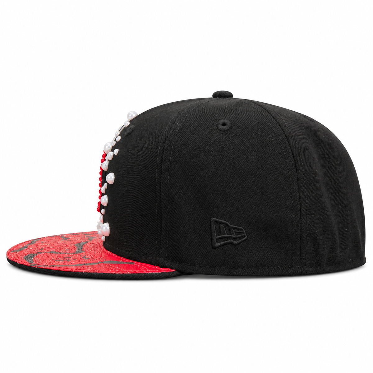 CAP CUSTOM NEW ERA 59FIFTY “NY RED COCO PEARL”