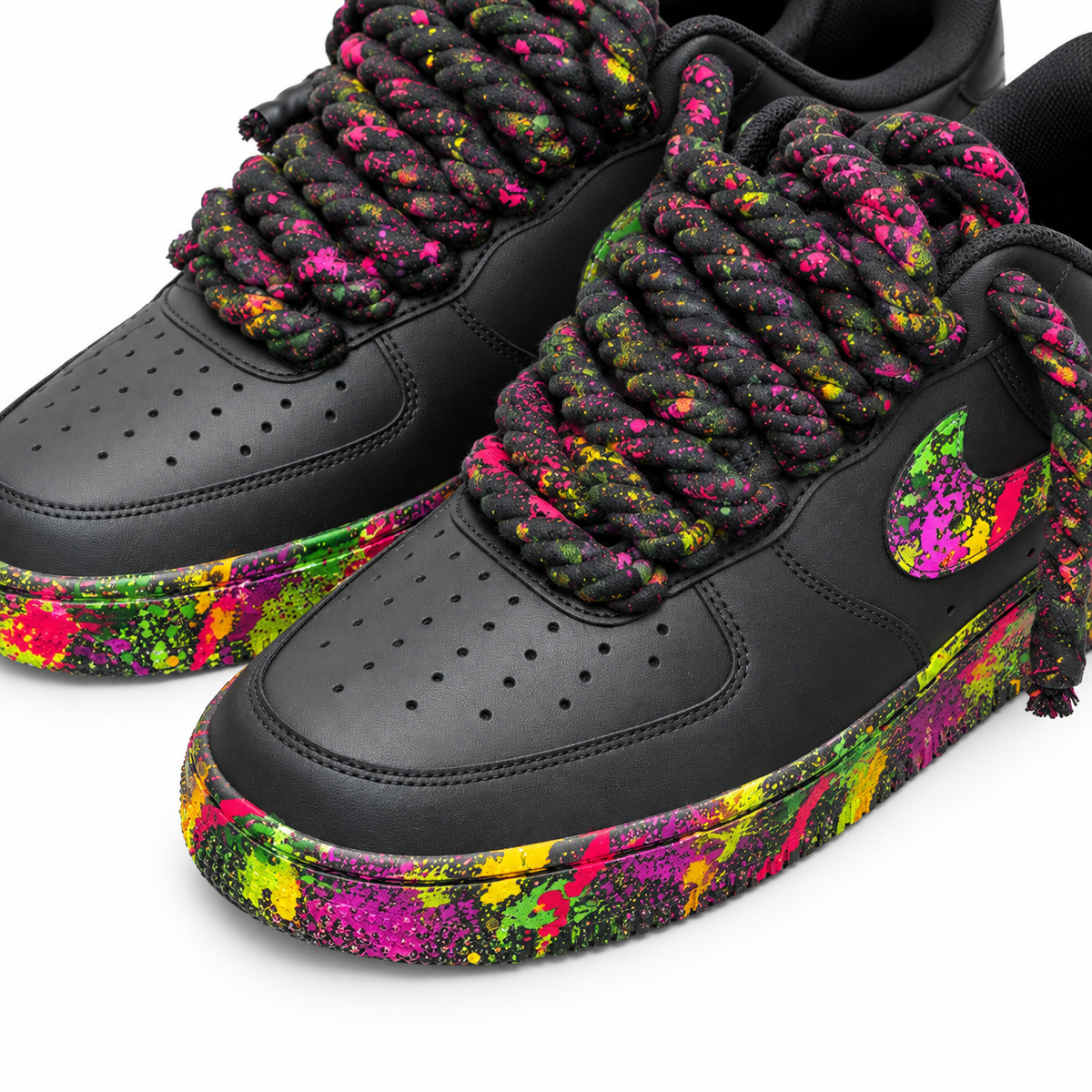 NIKE AIR FORCE 1ROPE LACES BLACK COLOR