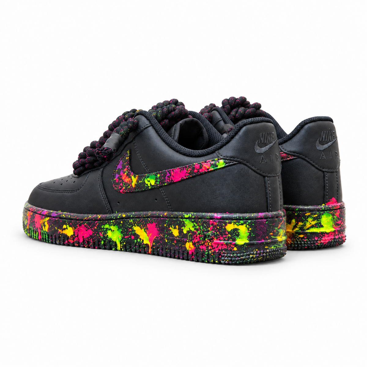 NIKE AIR FORCE 1ROPE LACES BLACK COLOR