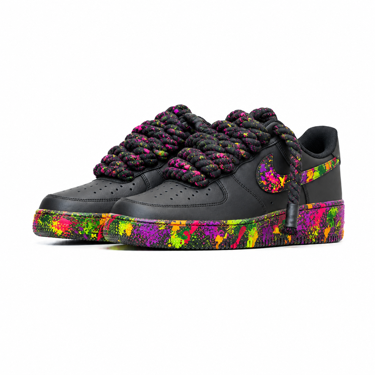 NIKE AIR FORCE 1ROPE LACES BLACK COLOR