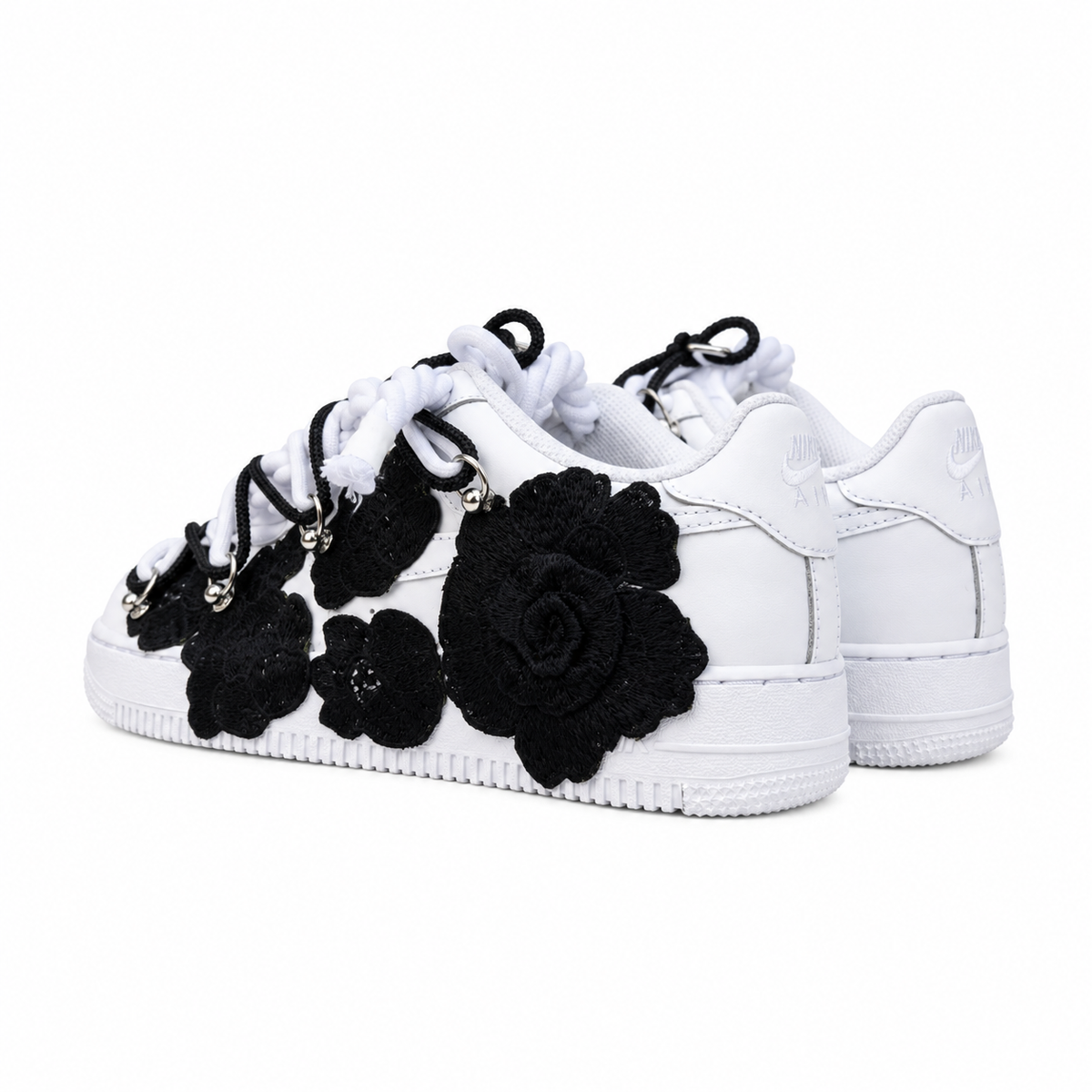 Nike Air Force Black Roses