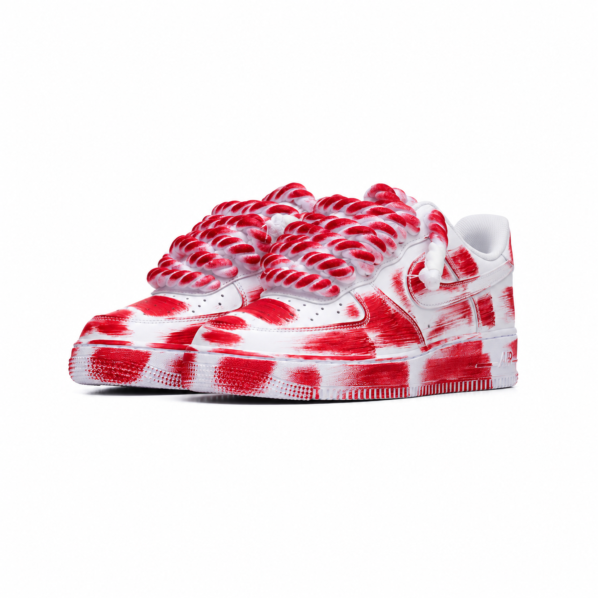 Nike Air Force 1 Rope Urban Drip Brush Red