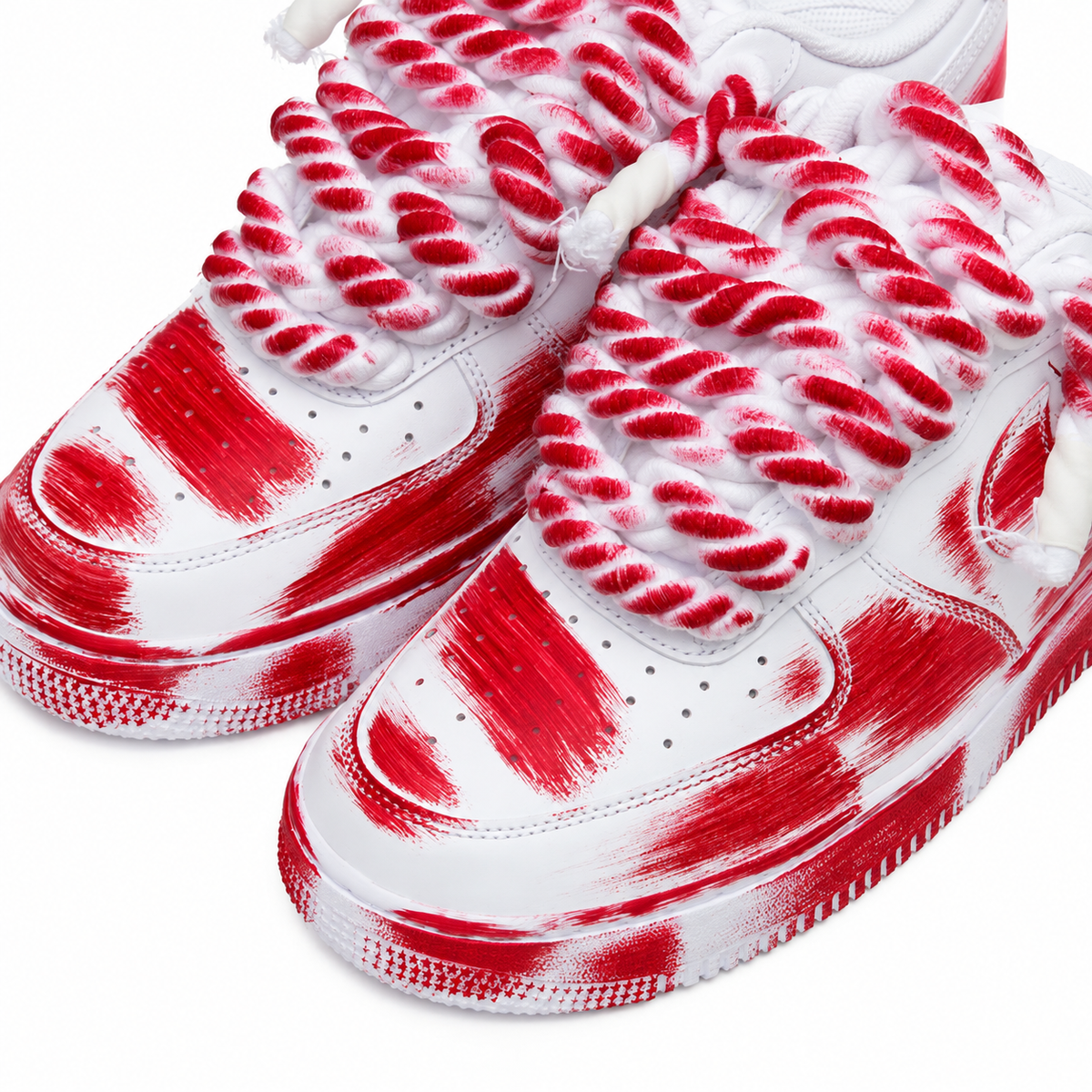 Nike Air Force 1 Rope Urban Drip Brush Red