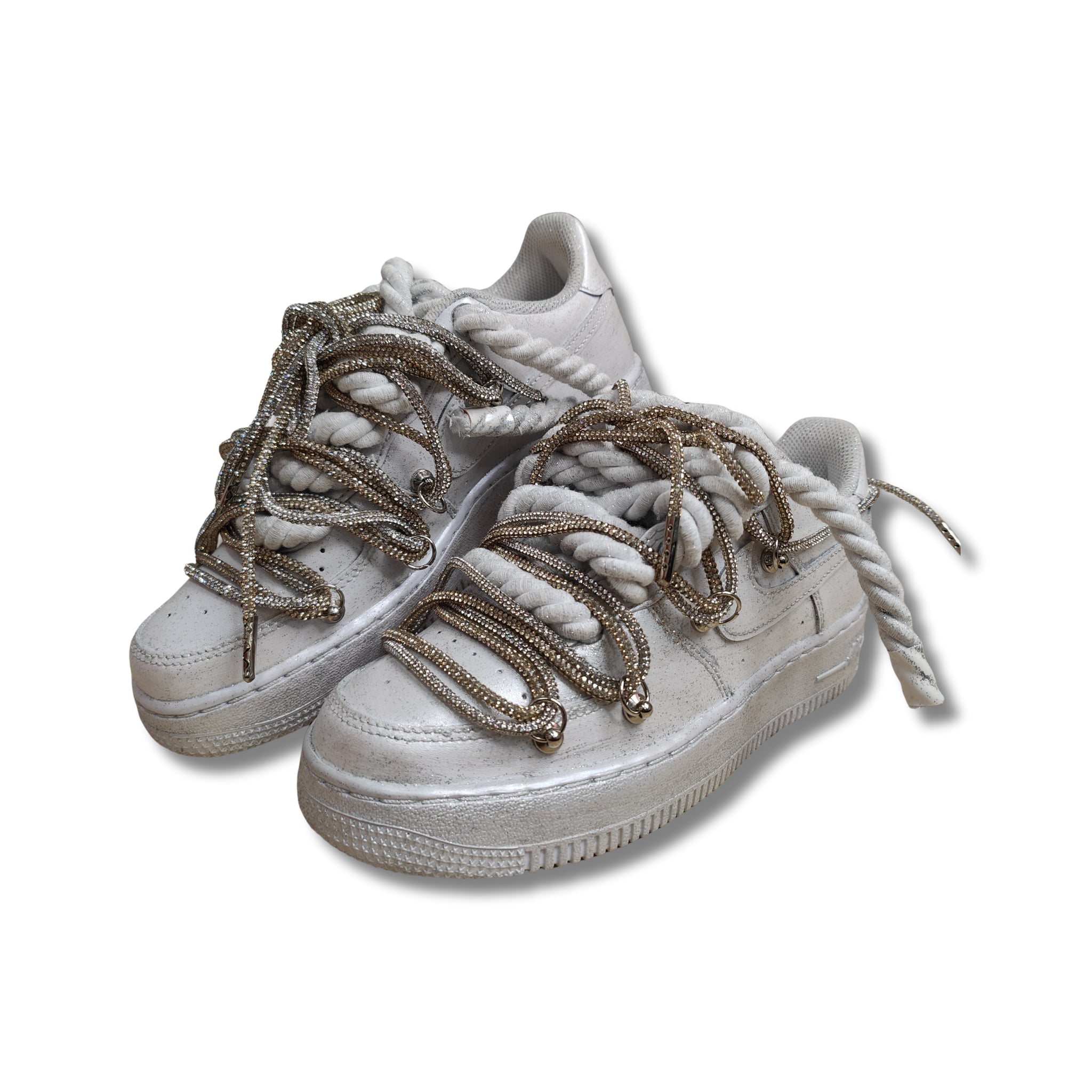 Snezed AIR FORCE- ROPE LACES STARDUST