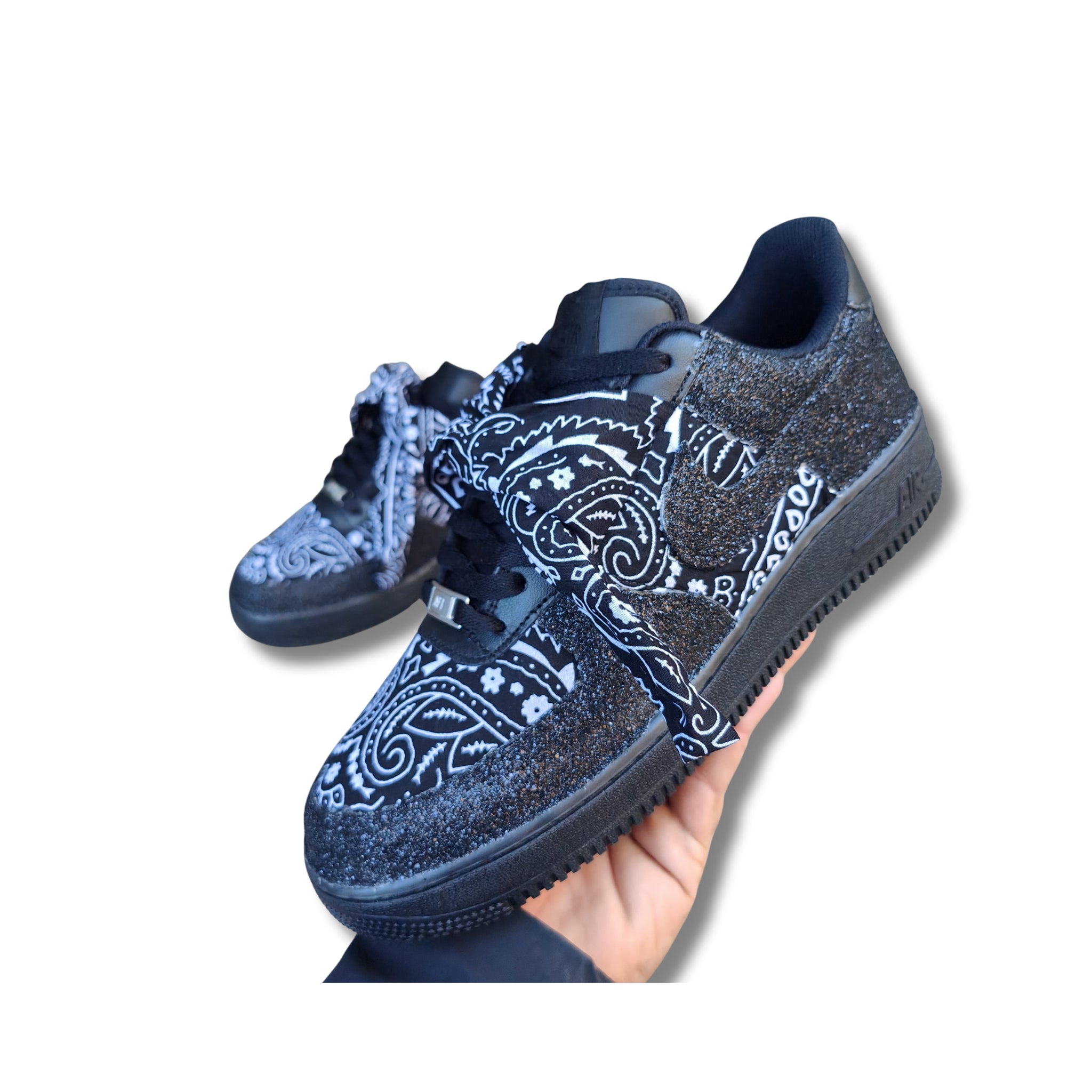 Snezed AIR FORCEGLITTER BANDANA BLACK