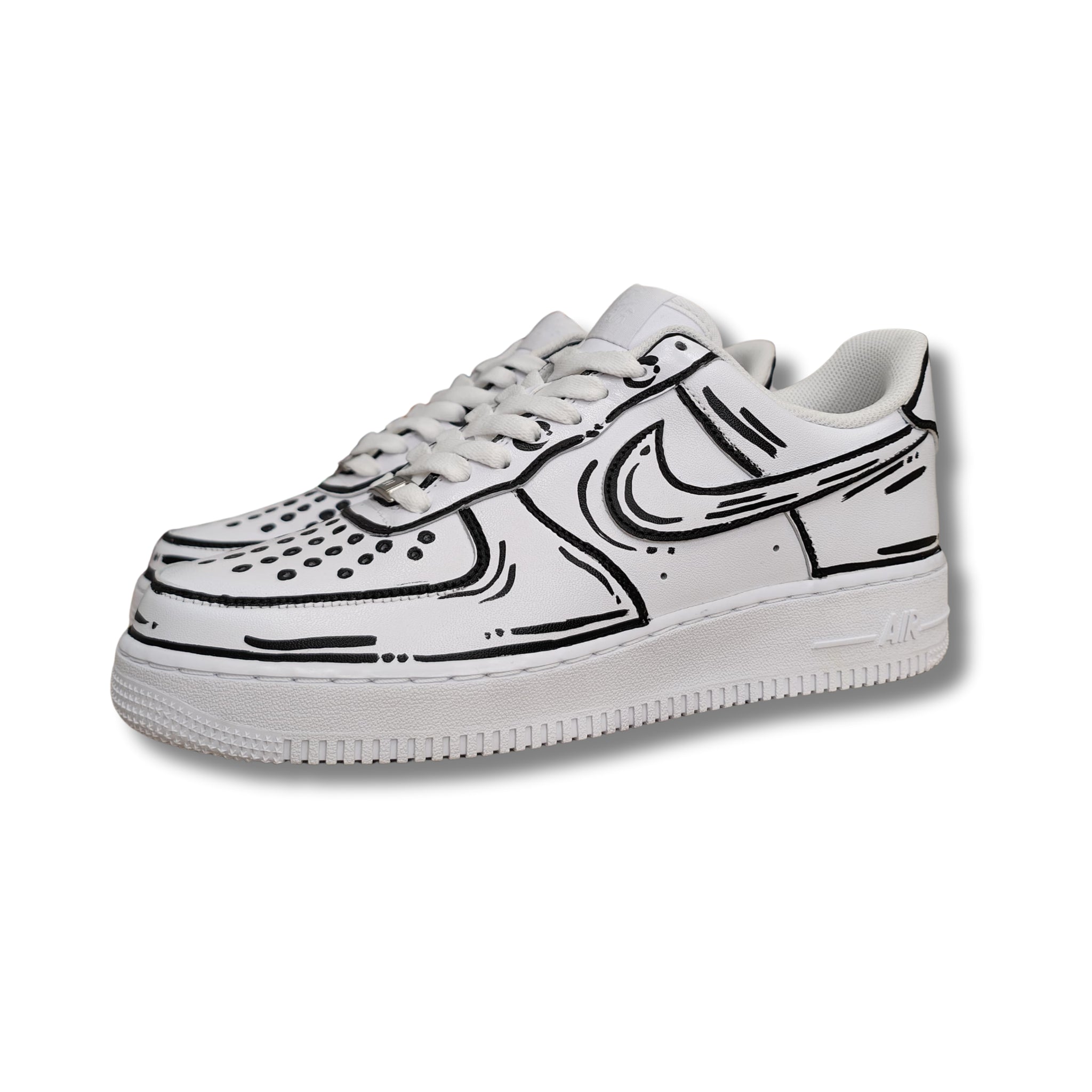 Snezed AIR FORCEMOOD CARTOON BLACK WHITE