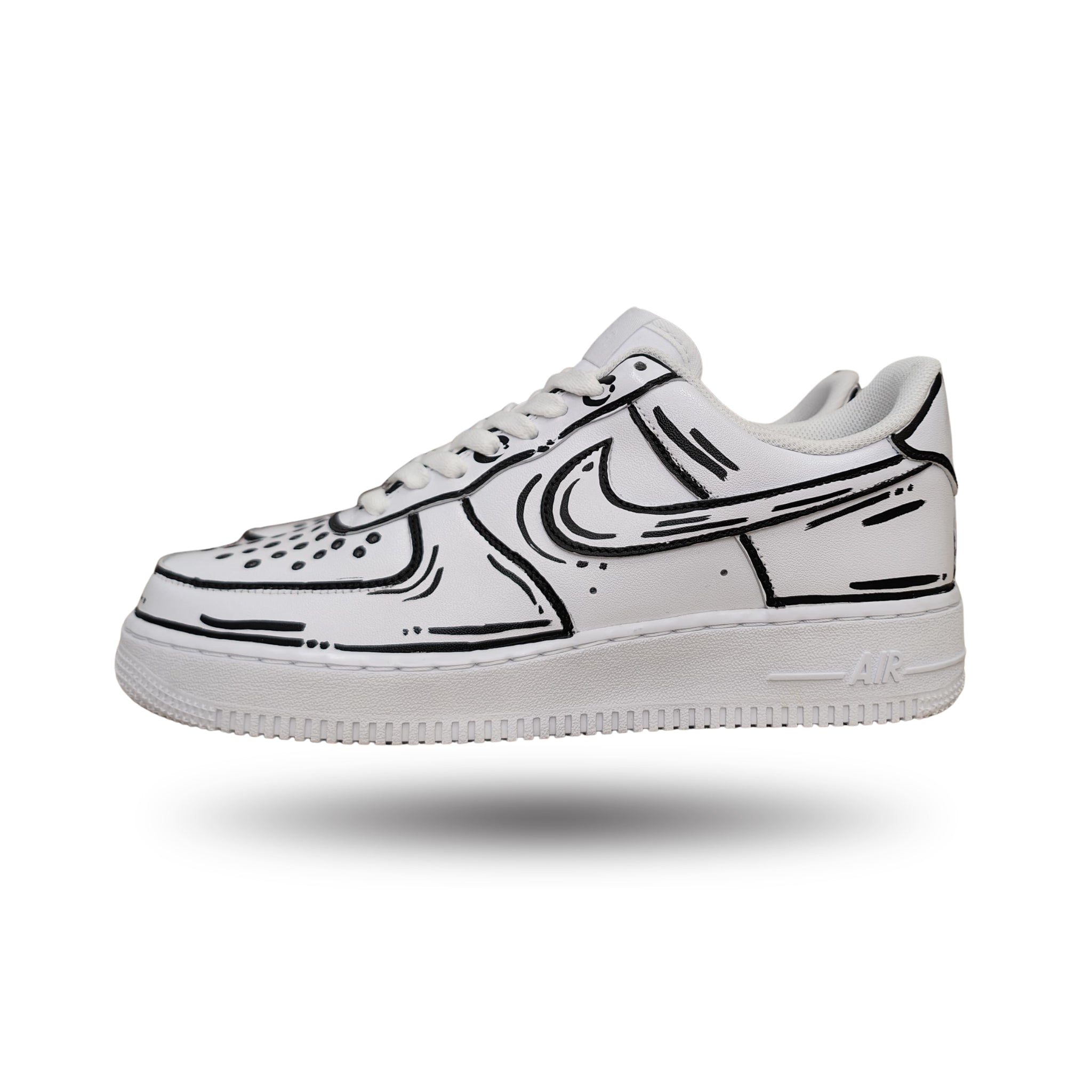 Snezed AIR FORCEMOOD CARTOON BLACK WHITE