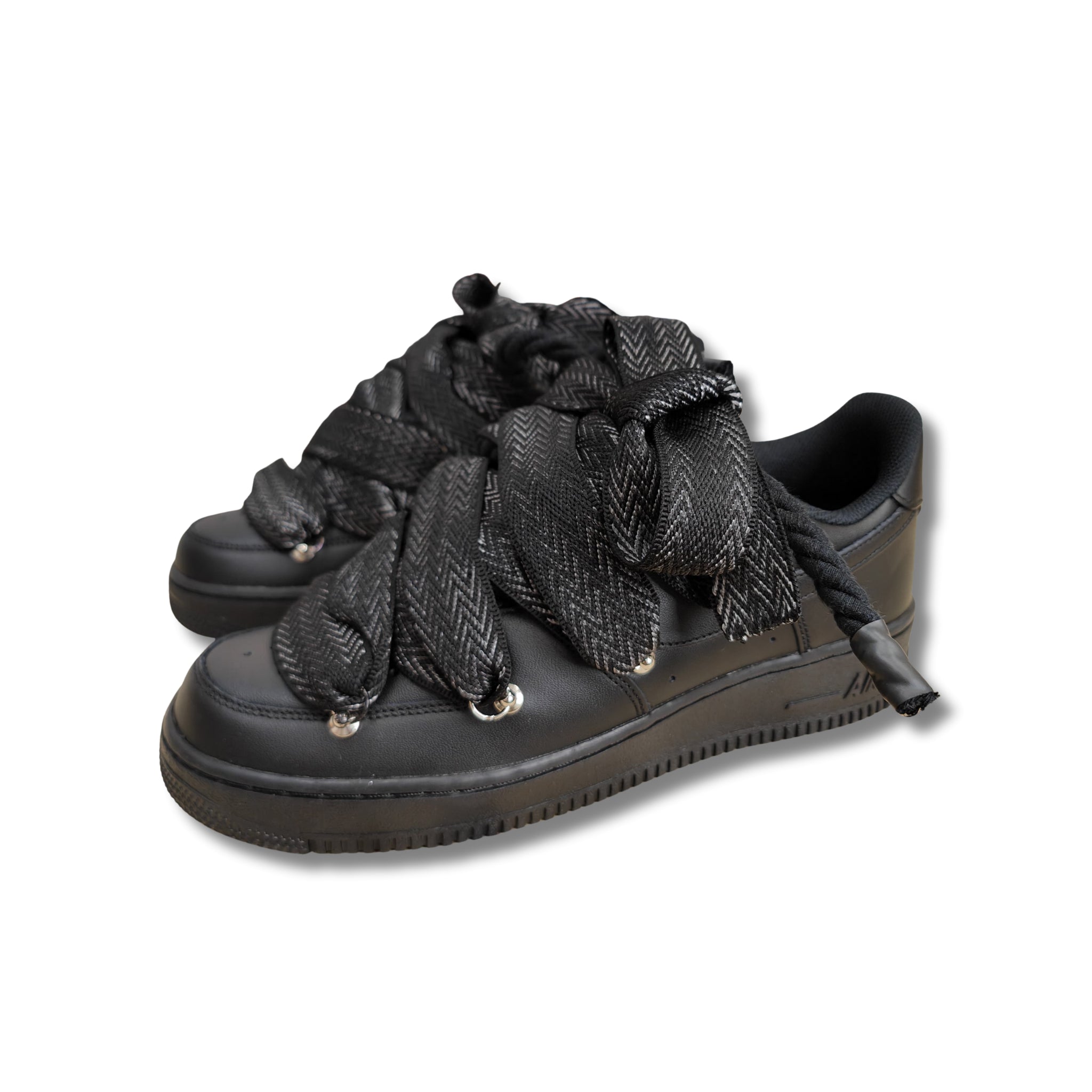 Snezed AIR FORCEROPE LACES BLACK MAMBA