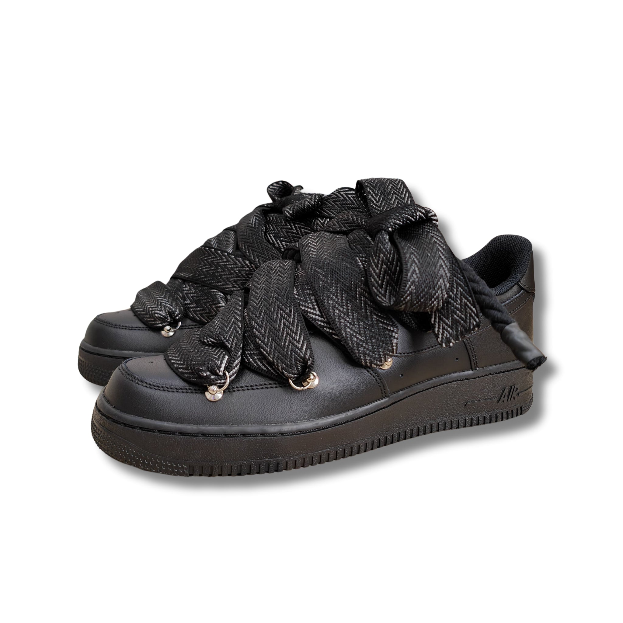 Snezed AIR FORCEROPE LACES BLACK MAMBA
