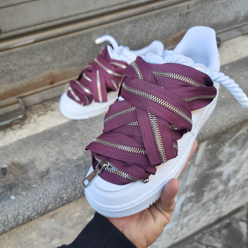 Snezed AIR FORCEROPE LACES ZIP BORDEAUX