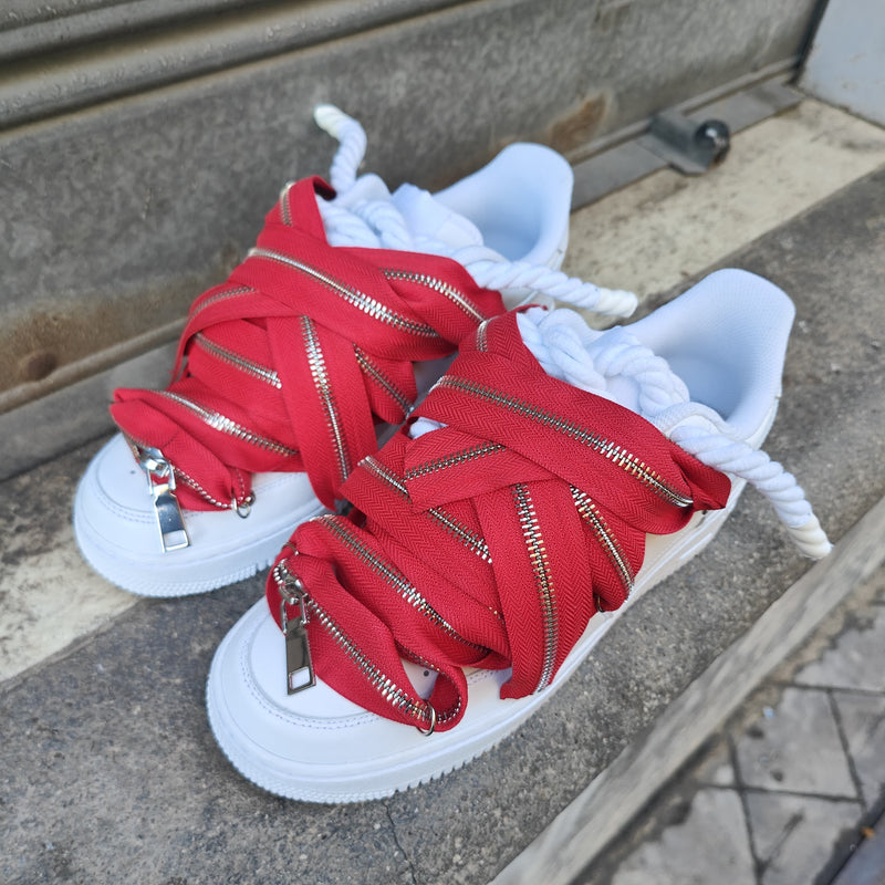 Snezed AIR FORCEROPE LACES ZIP RED