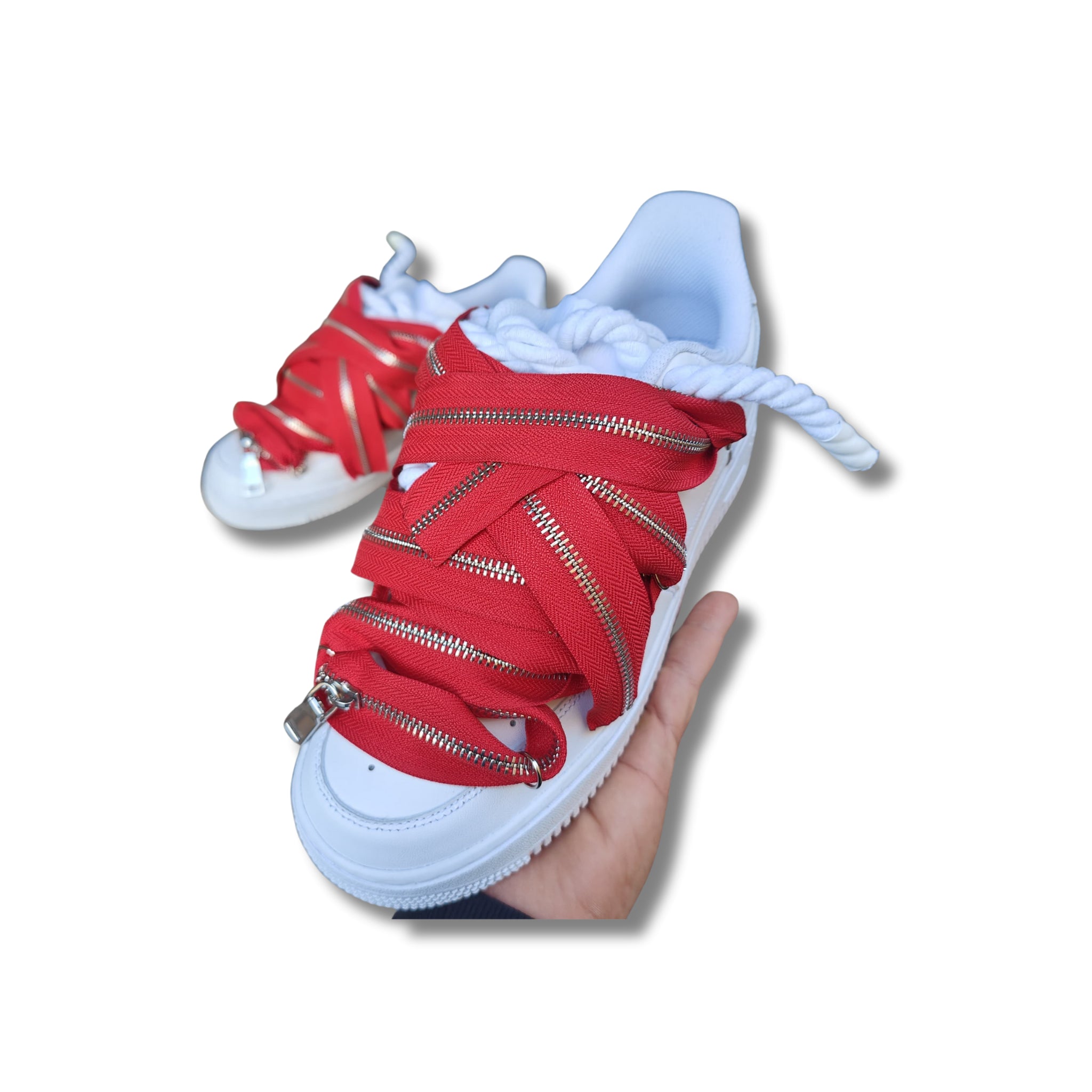 Snezed AIR FORCEROPE LACES ZIP RED