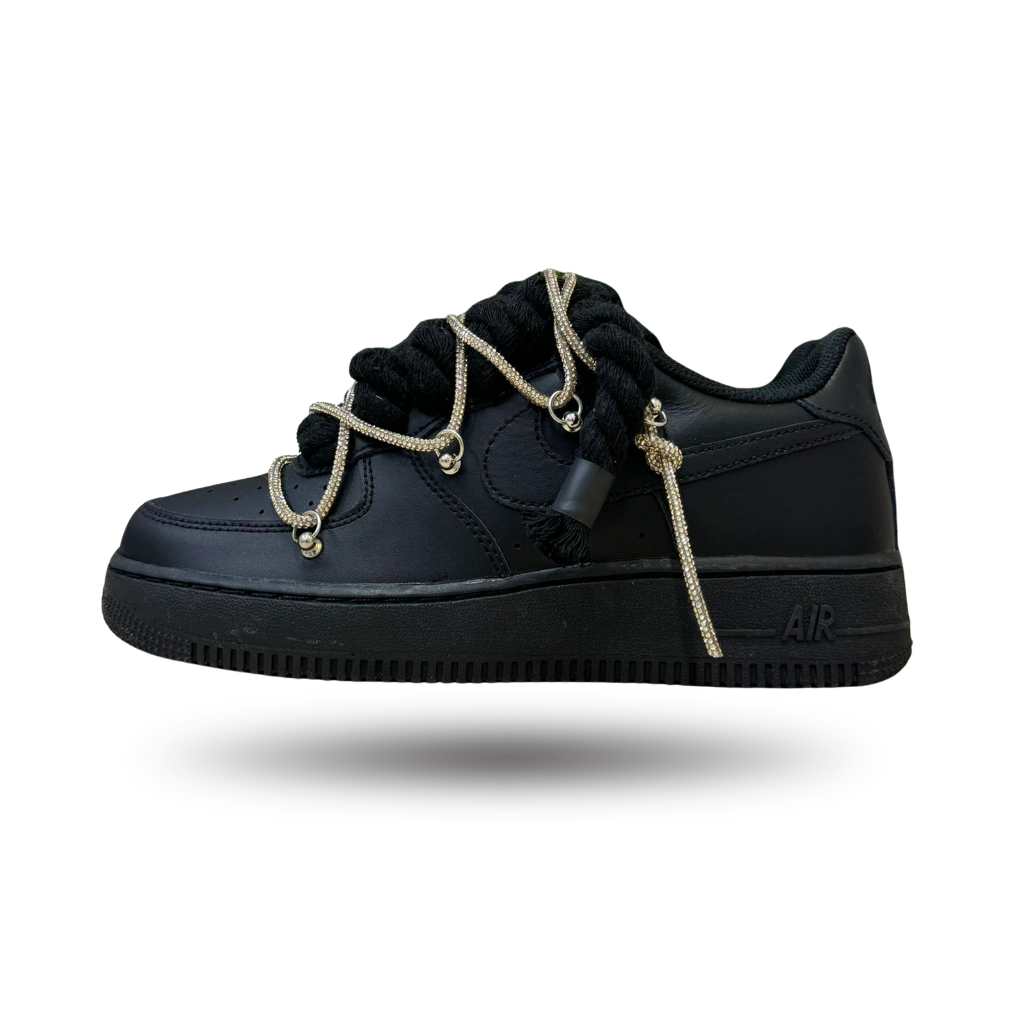 NIKE AIR FORCE ROPE TRIPLE SWAROVKI GOLD
