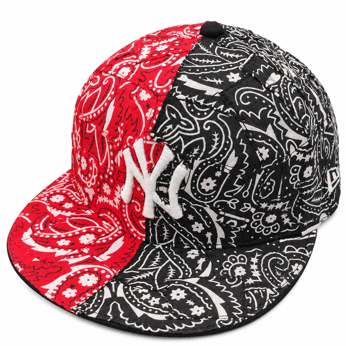 CAP CUSTOM NEW ERA 59FIFTY BANDANA WRAP 2WAY RED & BLACK
