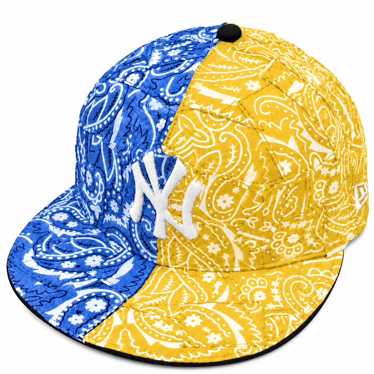 CAP CUSTOM NEW ERA 59FIFTY BANDANA WRAP 2WAY BLUE & YELLOW