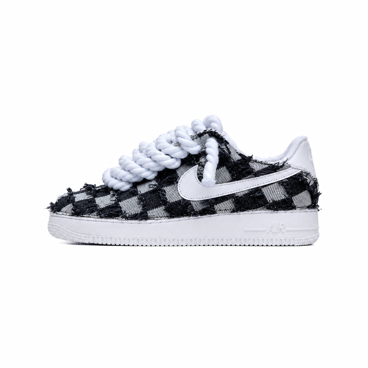 Nike Air Force Rope Laces Denim "Dual Ego"