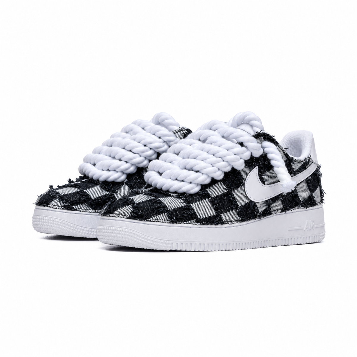 Nike Air Force Rope Laces Denim "Dual Ego"