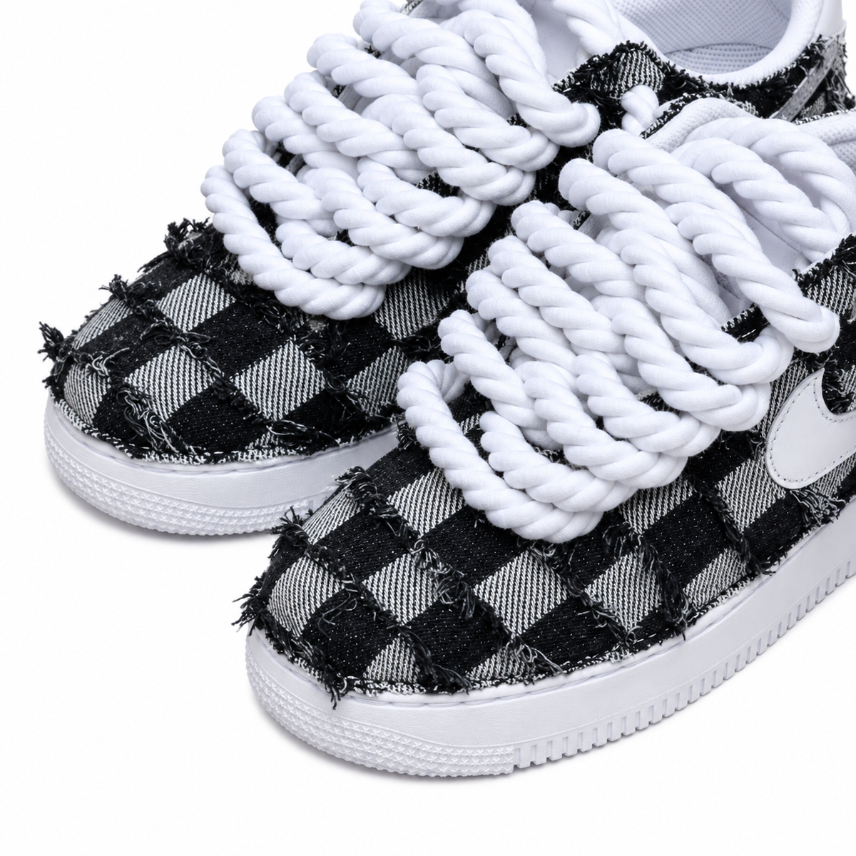 Nike Air Force Rope Laces Denim "Dual Ego"