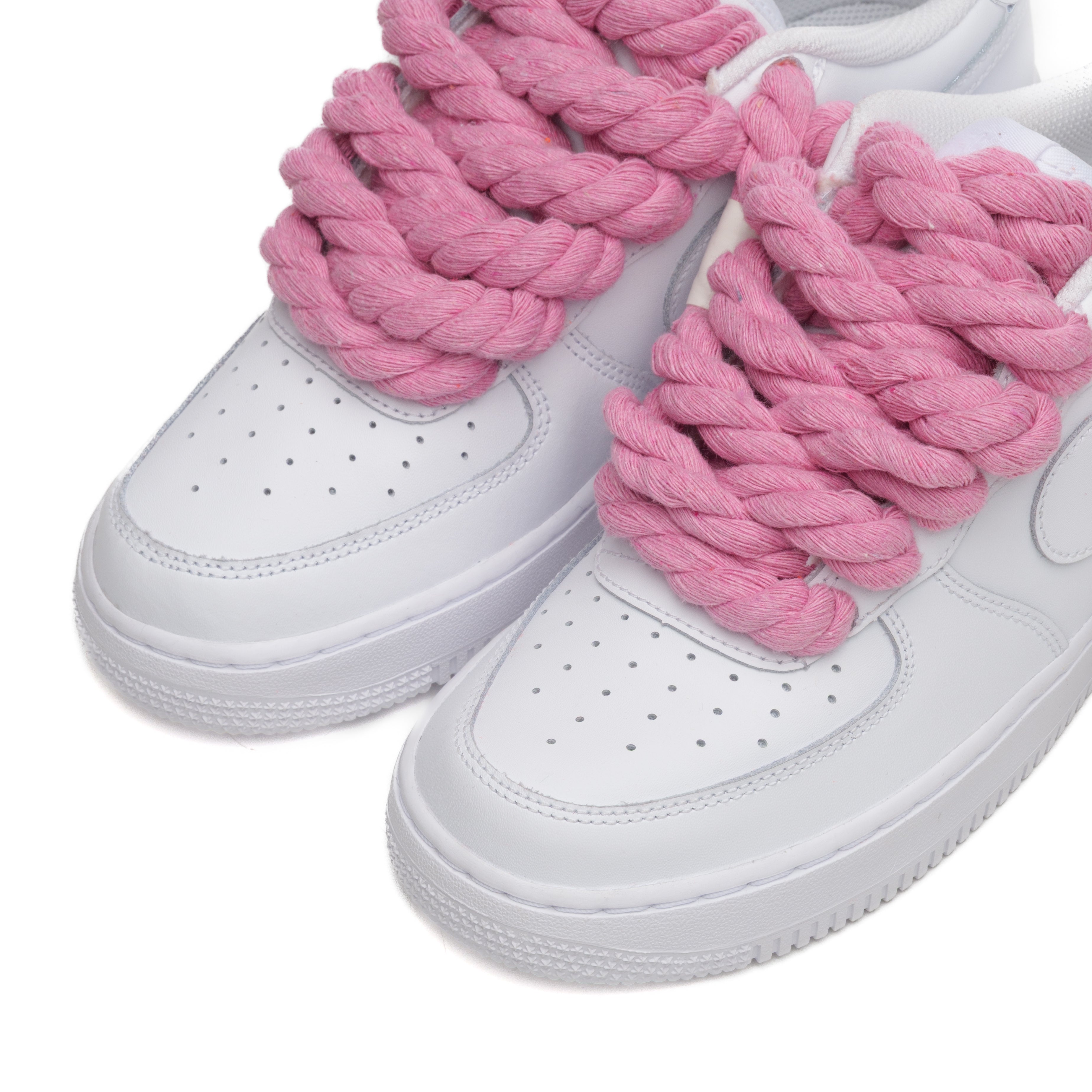 LACETS EN CORDE NIKE AIR FORCE ROSE