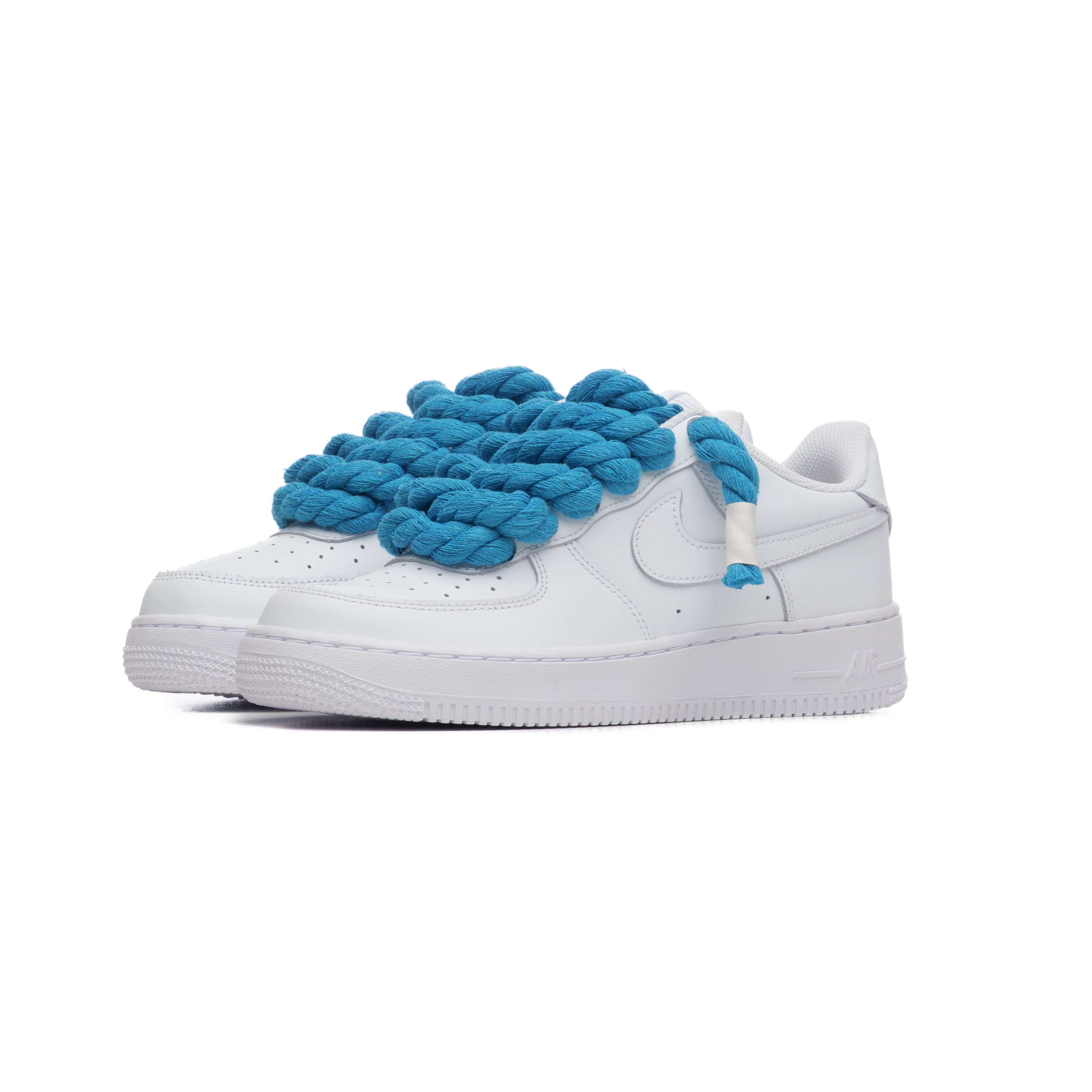 NIKE AIR FORCE ROPE LACES BLUE