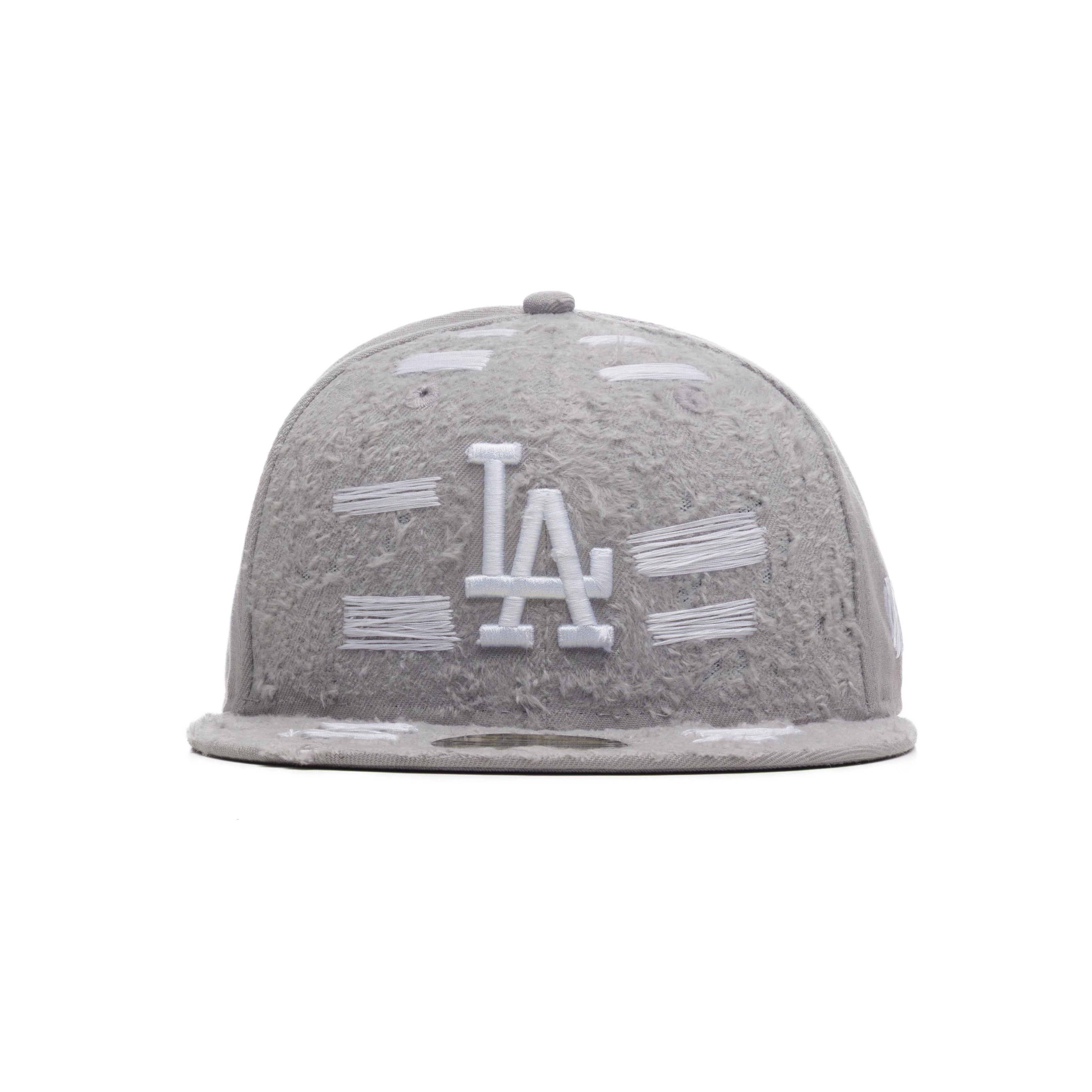 Cap Custom New Era "LA Distressed Whiteout"