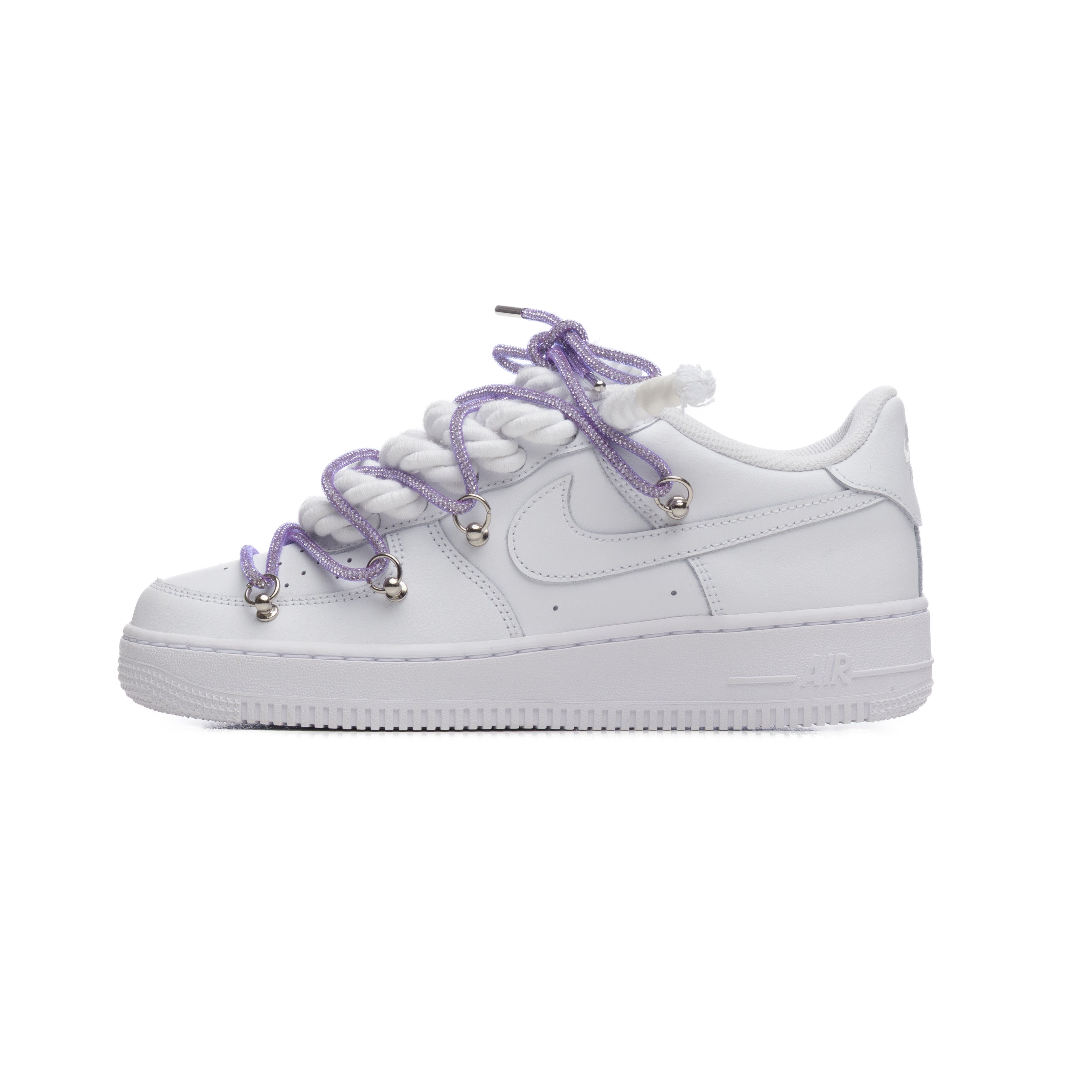 NIKE AIR FORCE ROPE LACES TRIPLE SWAROVSKI VIOLET